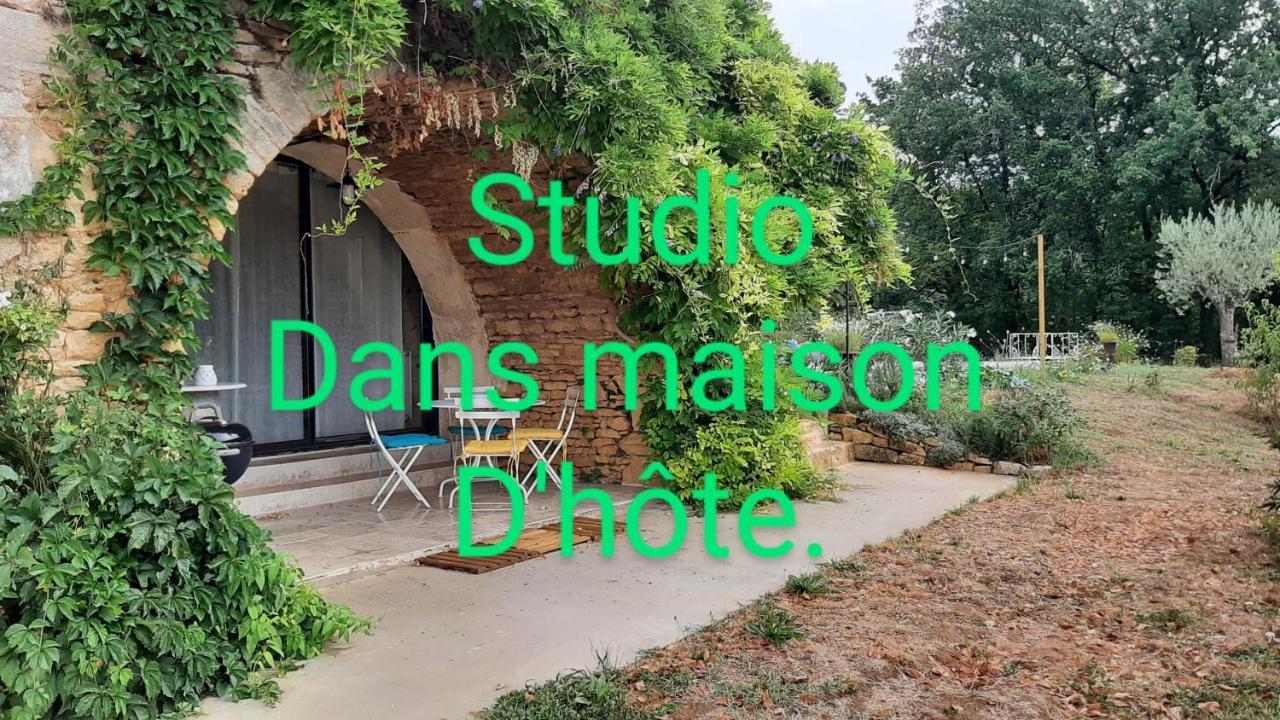 Charmant Studio Dans Maison D'Hote Dans Un Ecrin De Verdure Saint-Martin-le-Redon Экстерьер фото